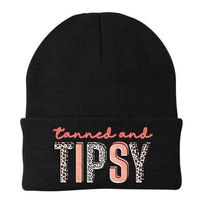 Tanned And Tipsy Summer Funny Beach Taned And Tipsy Summer Tip Beanie