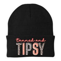 Tanned And Tipsy Summer Funny Beach Taned And Tipsy Summer Tip Beanie