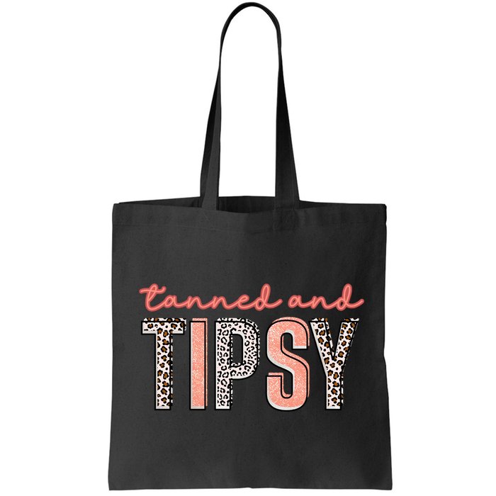 Tanned And Tipsy Summer Funny Beach Taned And Tipsy Summer Tip Bag