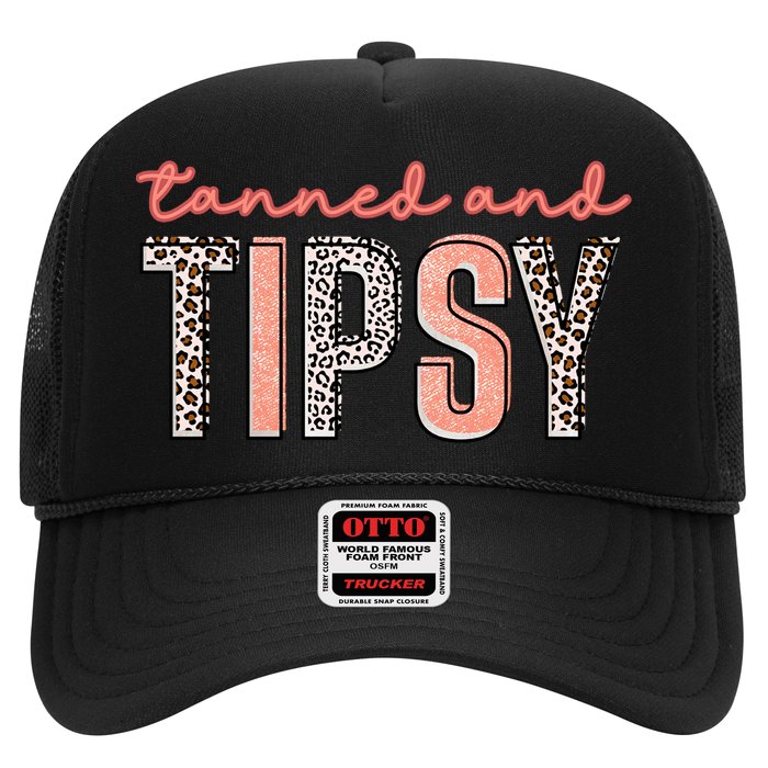 Tanned And Tipsy Summer Funny Beach Taned And Tipsy Summer Tip Hat