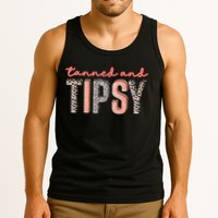 Tanned And Tipsy Summer Funny Beach Taned And Tipsy Summer Tip Tank Top