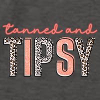 Tanned And Tipsy Summer Funny Beach Taned And Tipsy Summer Tip Vector Backpack