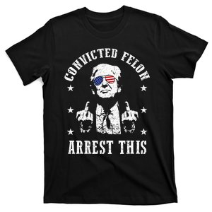 Trump Arrest This Funny Trump 2024 Voting Convicted Felon T-Shirt