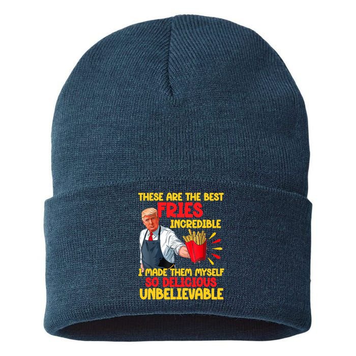 These Are The Best Fries Incredible So Delicious Trump Sustainable Knit Beanie