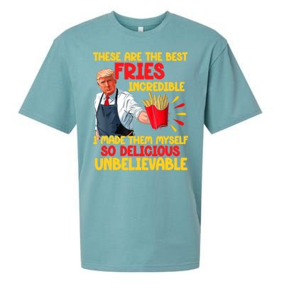 These Are The Best Fries Incredible So Delicious Trump Sueded Cloud Jersey T-Shirt