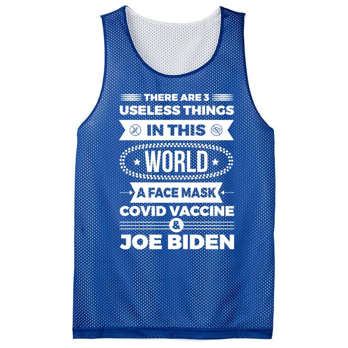 There Are Three Useless Things In This World Quote Funny Gift Mesh Reversible Basketball Jersey Tank