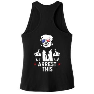 Trump Arrest This On Back Ladies PosiCharge Tri-Blend Wicking Tank