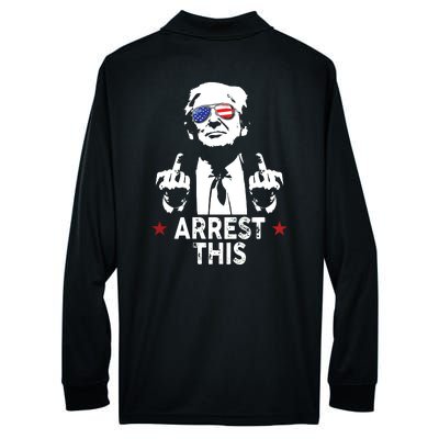 Trump Arrest This On Back Performance Long Sleeve Polo