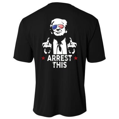 Trump Arrest This On Back Cooling Performance Crew T-Shirt