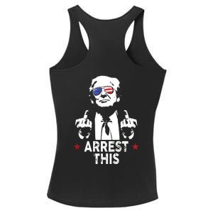 Trump Arrest This On Back Ladies PosiCharge Competitor Racerback Tank