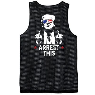 Trump Arrest This On Back Mesh Reversible Basketball Jersey Tank