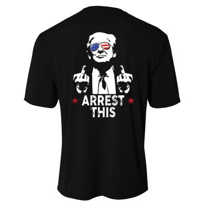 Trump Arrest This On Back Performance Sprint T-Shirt