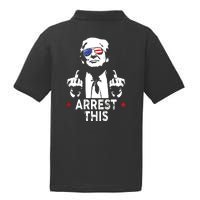 Trump Arrest This On Back PosiCharge RacerMesh Polo