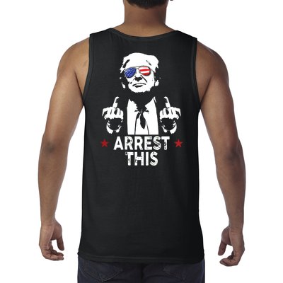 Trump Arrest This On Back Tank Top