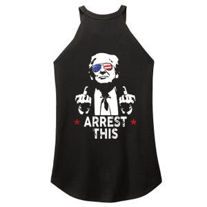 Trump Arrest This On Back Women's Perfect Tri Rocker Tank