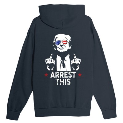 Trump Arrest This On Back Urban Pullover Hoodie