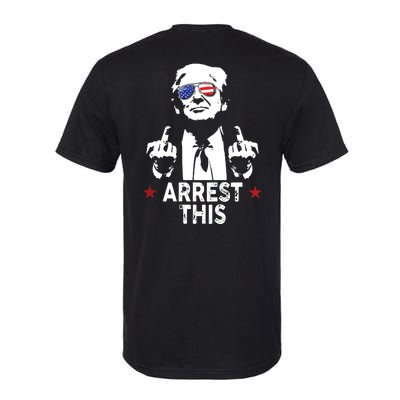 Trump Arrest This On Back Softstyle CVC T-Shirt