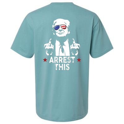 Trump Arrest This On Back Sueded Cloud Jersey T-Shirt