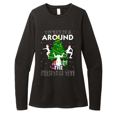 Twerking Around The Christmas Tree Womens CVC Long Sleeve Shirt