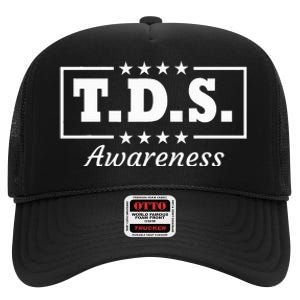 Tds Awareness Trump Wins 2024 45 & 47 High Crown Mesh Back Trucker Hat