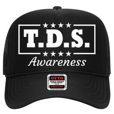 Tds Awareness Trump Wins 2024 45 & 47 High Crown Mesh Back Trucker Hat