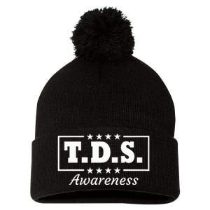 Tds Awareness Trump Wins 2024 45 & 47 Pom Pom 12in Knit Beanie