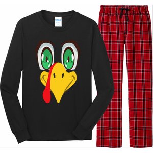 Thanksgiving Anime Turkey Face Matching Family Costume Long Sleeve Pajama Set