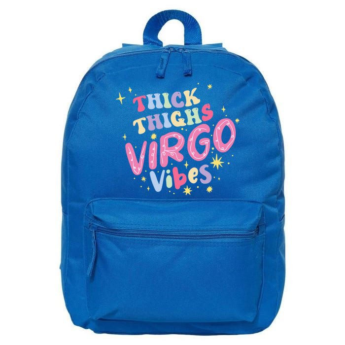 Thick And Thighs Virgo Vibes August September Birthday Groovy Gift 16 in Basic Backpack