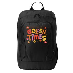 These Are The Golden Times Floral Quote City Backpack