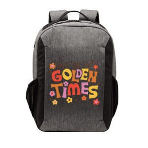 These Are The Golden Times Floral Quote Vector Backpack