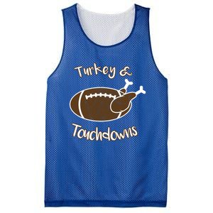 Turkey And Touchdowns It's Leg Day Football Fan Thanksgiving Gift Mesh Reversible Basketball Jersey Tank