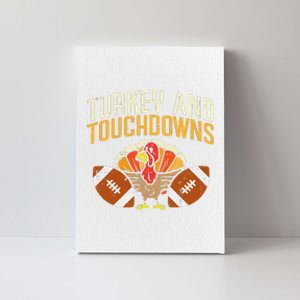 Turkey And Touchdowns American Football Thanksgiving Season Canvas