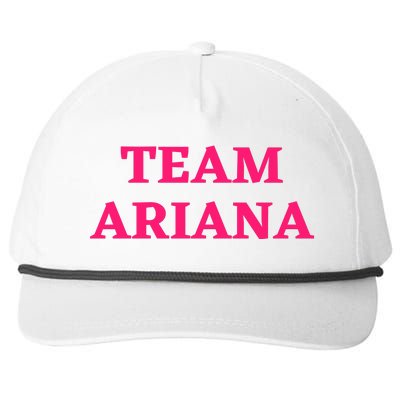 Team Ariana Snapback Five-Panel Rope Hat