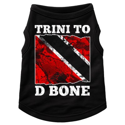 Trinidad And Tobago Flaggift Trini To D Bone Great Gift Doggie Tank