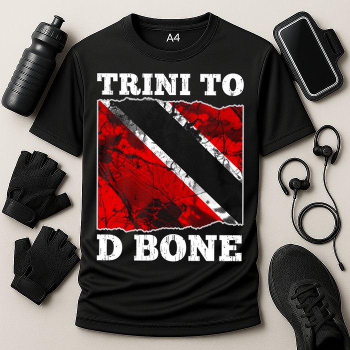 Trinidad And Tobago Flaggift Trini To D Bone Great Gift Performance Shirt
