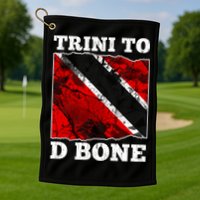 Trinidad And Tobago Flaggift Trini To D Bone Great Gift Golf Towel