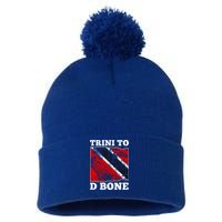 Trinidad And Tobago Flaggift Trini To D Bone Great Gift Pom Pom 12in Knit Beanie