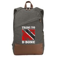 Trinidad And Tobago Flaggift Trini To D Bone Great Gift Cotton Canvas Backpack