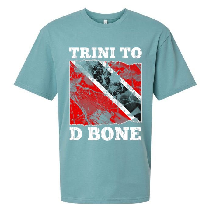 Trinidad And Tobago Flaggift Trini To D Bone Great Gift Sueded Cloud Jersey T-Shirt