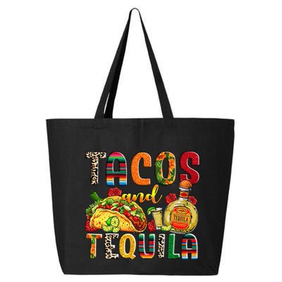 Tacos And Tequila Funny Drinking Taco Mexican Food Lover 25L Jumbo Tote
