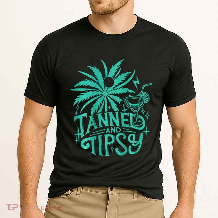 Tanned And Tipsy Beach Summer Performance Shirt
