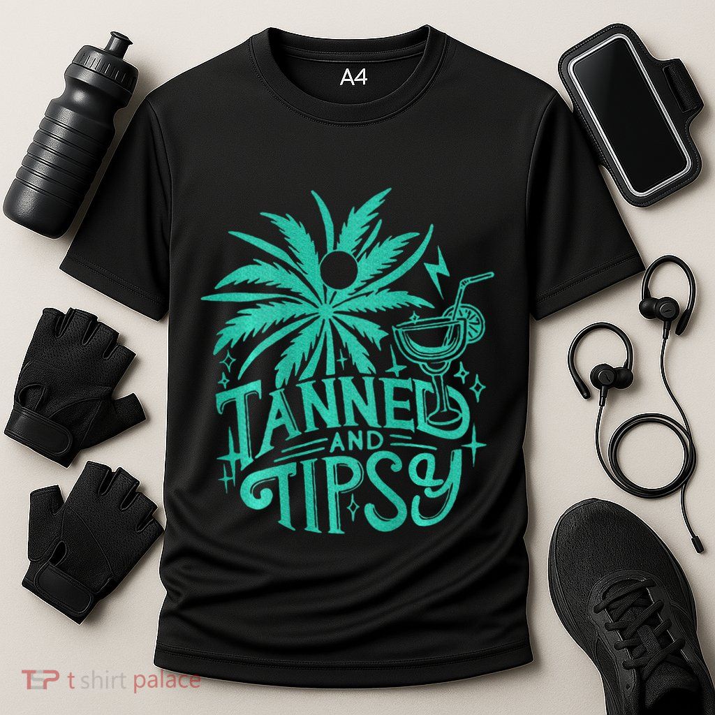 Tanned And Tipsy Beach Summer Performance Shirt