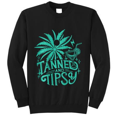 Tanned And Tipsy Beach Summer Sweatshirt