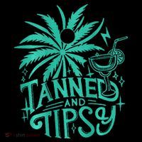 Tanned And Tipsy Beach Summer Poster