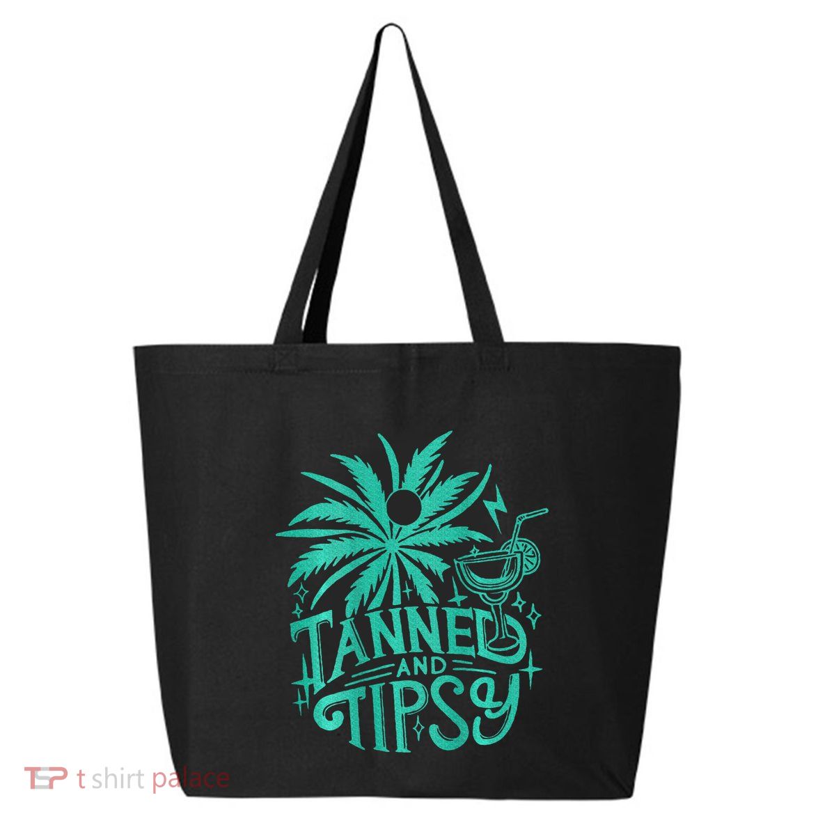 Tanned And Tipsy Beach Summer 25L Jumbo Tote