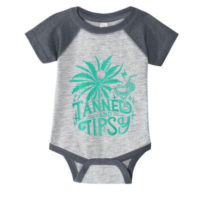 Tanned And Tipsy Beach Summer Infant Baby Jersey Bodysuit