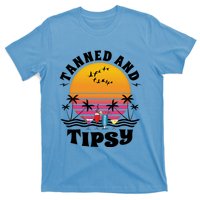 Tanned And Tipsy Beach Ing Retro Sunset Summer Vacation Cute Gift T-Shirt