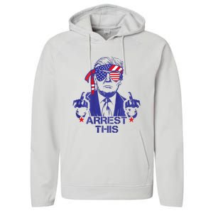 Trump Arrest This Funny Trump 2024 Convicted Felon Performance Fleece Hoodie