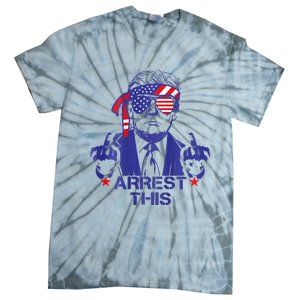 Trump Arrest This Funny Trump 2024 Convicted Felon Tie-Dye T-Shirt