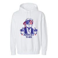 Trump Arrest This Funny Trump 2024 Convicted Felon Garment-Dyed Fleece Hoodie